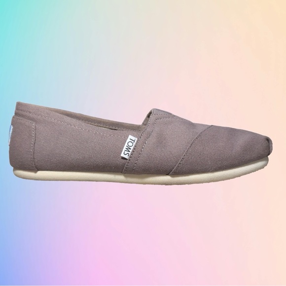 TOMS Alpargata Taupe Canvas Slip-Ons - Picture 11 of 11